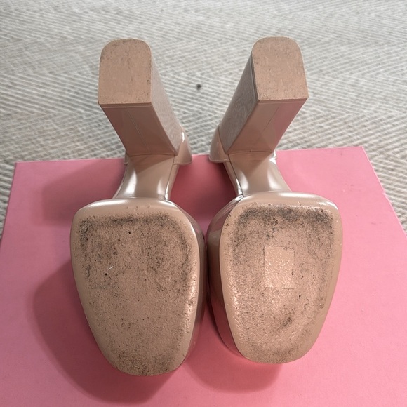 Paris Texas nude patent block high heels 9 - Picture 9 of 12